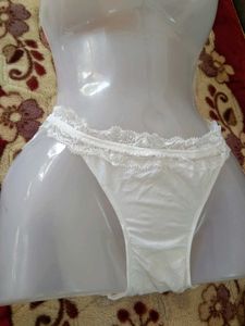 Calvin Klein White Lace Trim Panties