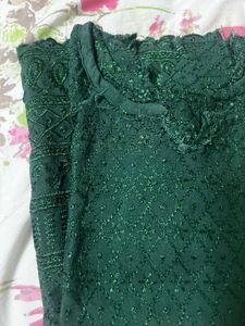 Elegant Blue Kurta And Green Combo