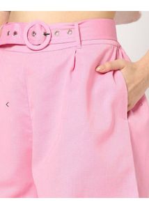 Cotton Shorts with Belt