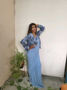 One Minute Saree With Jacket