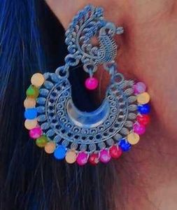 Boho Peacock Drop Earrings