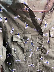 Dragonfly Print Shirt