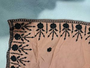 Peach Embroidered Kurti