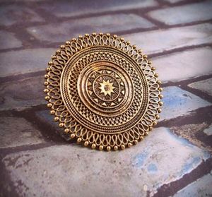 Oxidized Antique Statement Ring
