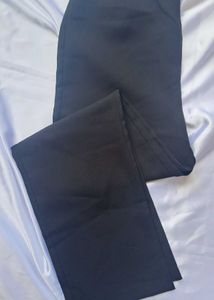 Wide Leg Black Pants - 26