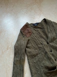 Ralph lauren cable knit cardigan