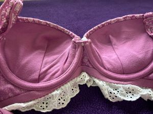 Floral Lace Trim Bra