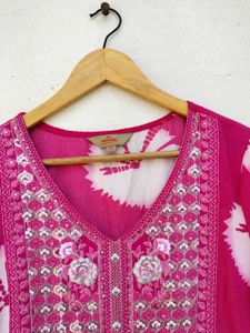 Pink Anouk Kurta Set