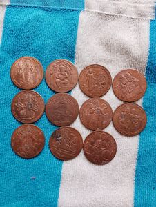 11 Old Coins Of Gods 1818
