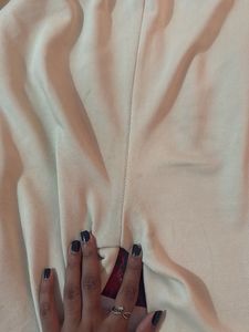Beige Track Pants