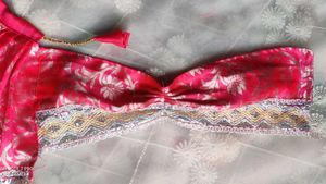 Pink And Silver Floral Lehenga For Radha Rani