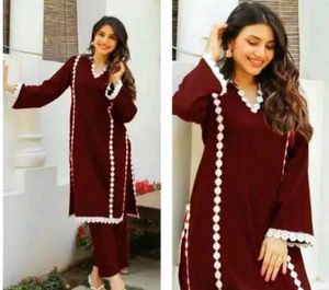 Elegant Purple Kurta Set💜