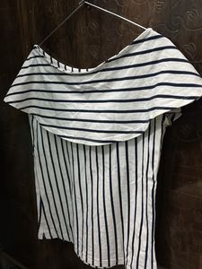 Striped Off-Shoulder Top