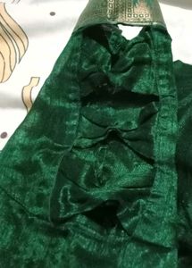 Emerald Green Silk Blouse