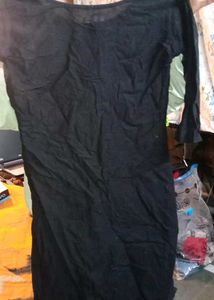 BLACK Chikankari Embroidered Kurti