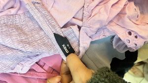 Cute Lavender Eyelet Top