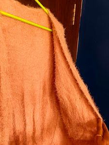 Peach Fuzzy Cardigan
