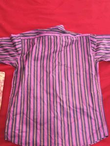 Stripped Size Half Hand Shirt