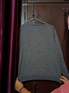 Gray Cardigan Sweater