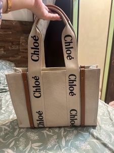 Chloe Multi Color Shopping Woody Medium Tote