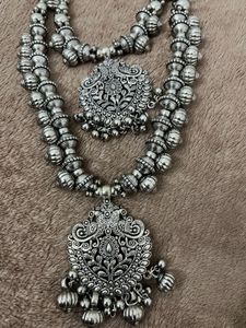 Oxidized Silver Necklace