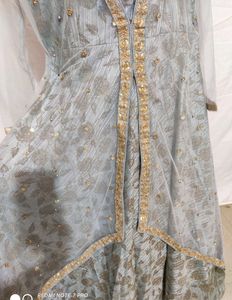 Beautiful Shrug Pattern Gown
