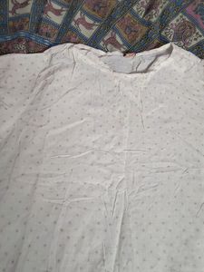 White top With Gold Dots Design