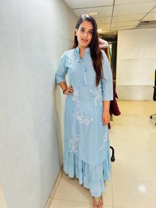 Long Skirt Attached Gown