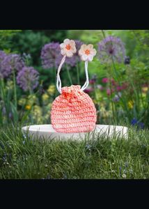 Crochet Drawstring mini coin purse. buy any 1