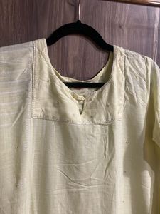 Elegant Lemon-Yellow Kurta