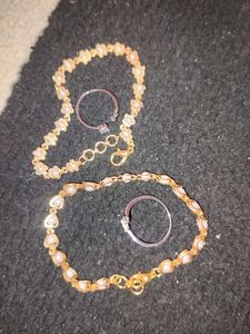 2 Bracelets &amp;2  Rings Set