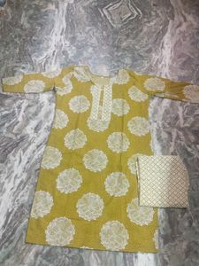 Floral Print Kurti Set