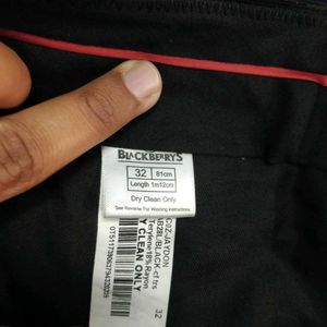 Blackberrys Black Shiny Collar Coat Suit Set