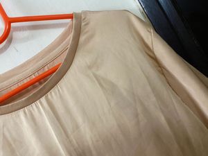 Golden Satin  Casual Top Bust 36-38