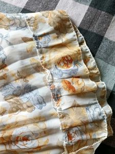 Floral Sheer Peasant Top