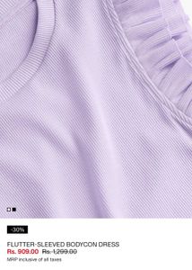 H&amp;M Lilac Bodycon Dress