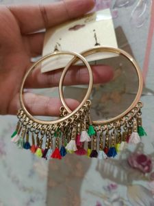 Forever 21 Colorful Hoops Earrings