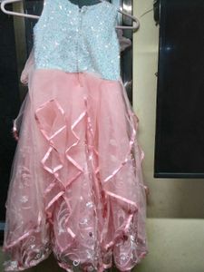 Pink Flower Girl Dress gown my daughter size issue