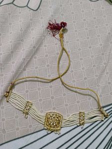 Elegant Pearl Necklace And Bangles