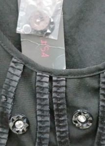 Black Embellished Dress - S/M Size