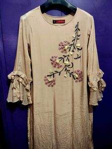 Party Wear Embroidery Designer Kurta Inner Attache