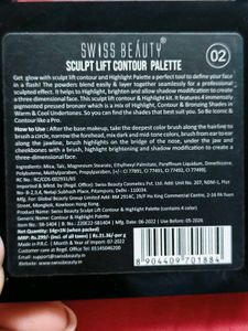 Swiss Beauty Sculpt Lift Contour Palette