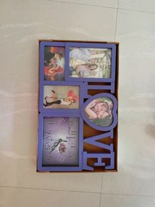 Wall Clock With Photo Frames