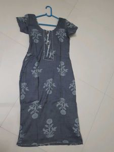 Blue Stitched Kurti