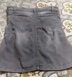 Denim Mini Skirt
