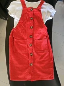 Cute Red Corduroy Jumper