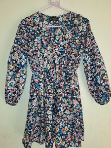 Floral Print Mini Dress