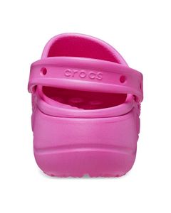 Pink Platform Crocs