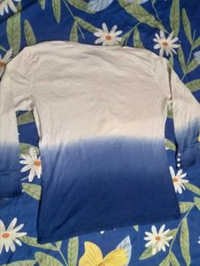 Ombre Henley Long Sleeve Top