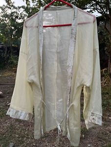 Sheer Kimono Style Cover-Up